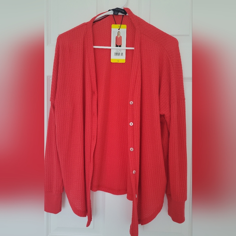 Tommy Hilfiger Summer Cardigan Red Size S